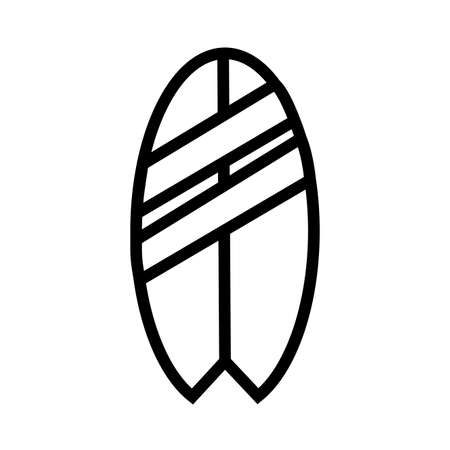 sport surfboard equipment line icon vector illustration designのイラスト素材