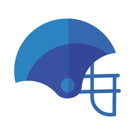 american football helmet flat detailed style vector illustration designのイラスト素材