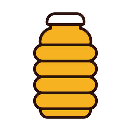 preserve jar line and fill style vector illustration designのイラスト素材