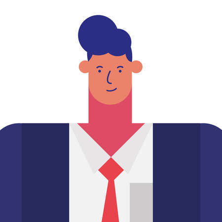 Businessman cartoon design, business and management, design, illustration, image theme Vector illustrationのイラスト素材