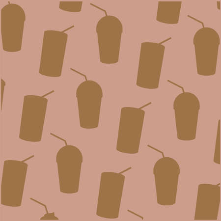 Coffee mugs background design of time drink breakfast beverage shop morning store aroma and caffeine theme Vector illustrationのイラスト素材