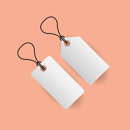 Mockup labels tags design of corporate identity template and branding theme Vector illustrationのイラスト素材