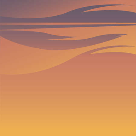 orange sky background design, Weather nature climate cloudy season and meteorology theme Vector illustrationのイラスト素材