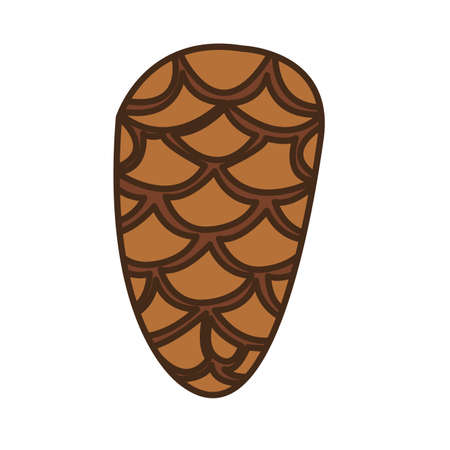 autumn nut seasonal isolated icon vector illustration designのイラスト素材