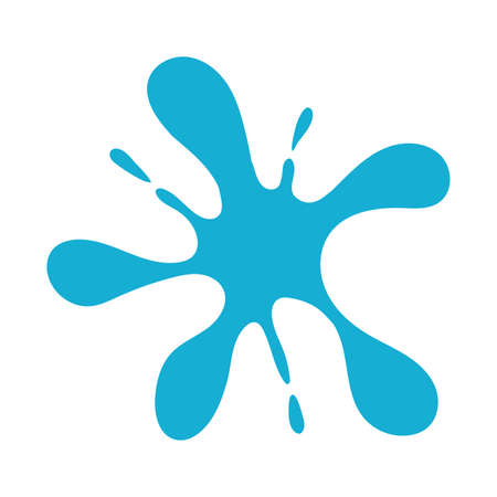 water ocean splash flat style icon vector illustration designのイラスト素材