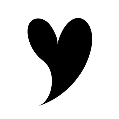 heart love figure work art silhouette style icon vector illustration designのイラスト素材