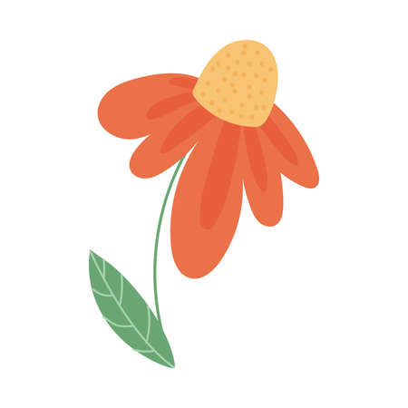 flower plant hand draw style vector illustration designのイラスト素材