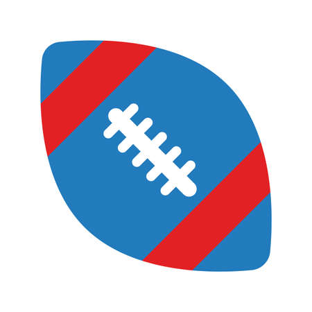football american sport balloon flat style vector illustration designのイラスト素材