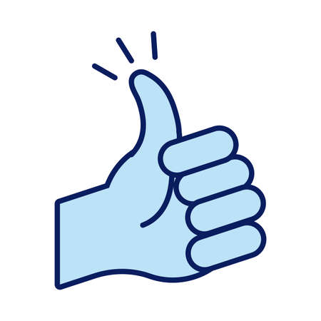 hand human like solidarity line and fill style vector illustration designのイラスト素材