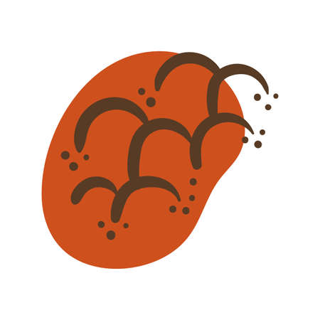 waves boho block organic style vector illustration designのイラスト素材