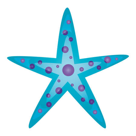 starfish wildlife on white background vector illustration vector illustrationのイラスト素材