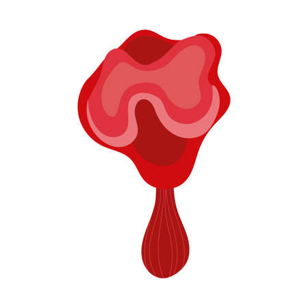 fungus plant clitocybe inversa vhand draw style icon vector illustration designのイラスト素材
