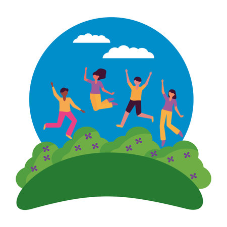 Women and men avatars design, Person people human profile and user theme Vector illustrationのイラスト素材