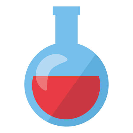 chemistry test tube back to school vector illustrationのイラスト素材
