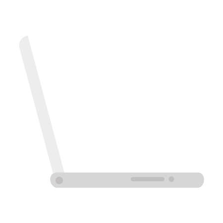 Laptop design, Digital technology and communication theme Vector illustrationのイラスト素材