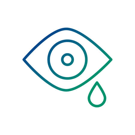 eye human crying line style icon vector illustration designのイラスト素材