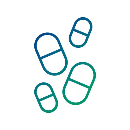 capsules drugs line style icon vector illustration design