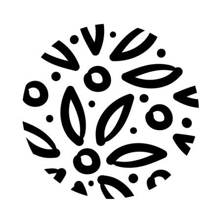 flowers organic pattern line style vector illustration designのイラスト素材