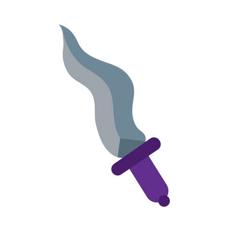 old dagger flat style icon vector illustration designのイラスト素材