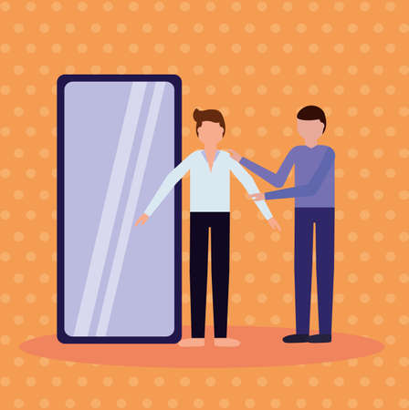 Groom avatar design, Wedding marriage love celebration invitation and engagement theme Vector illustrationのイラスト素材