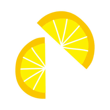 fresh lemon fruit isolated icon vector illustration designのイラスト素材