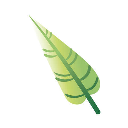 leaf plant hand draw style icon vector illustration designのイラスト素材