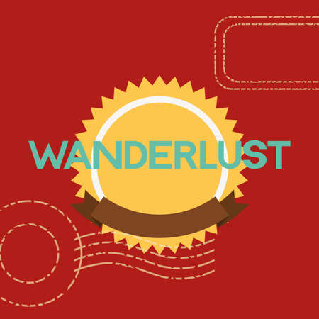 Travel and wanderlust design, adventure trip vacation journey holiday transport and voyage theme Vector illustrationのイラスト素材