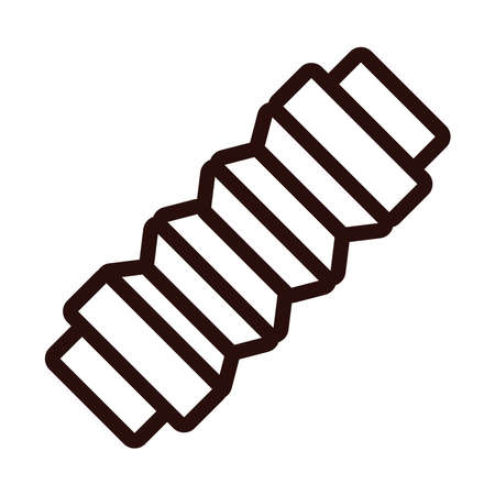 accordion instrument line style icon vector illustration designのイラスト素材