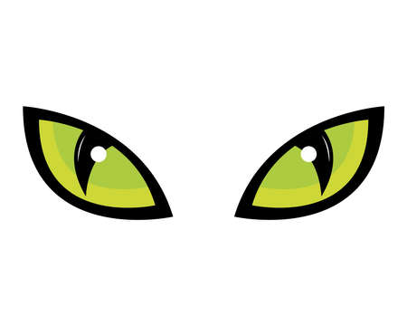 halloween eyes cartoon design, happy holiday and scary theme Vector illustrationのイラスト素材