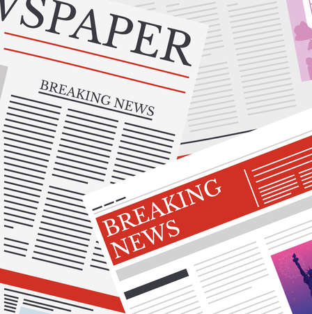 news papers communication pattern background vector illustration designのイラスト素材