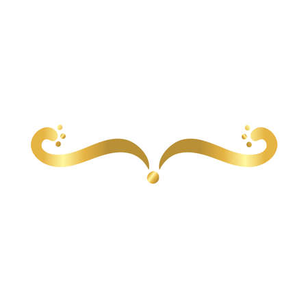 elegant border frame decoration golden gradient style icon vector illustration designのイラスト素材