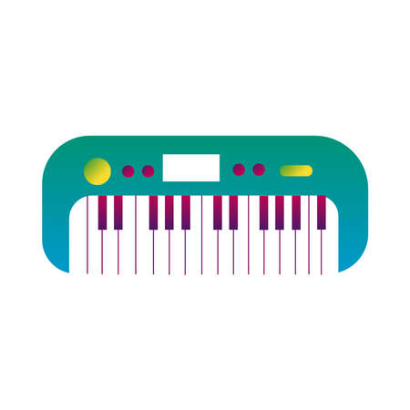 piano musical instrument line and fill style icon vector illustration designのイラスト素材