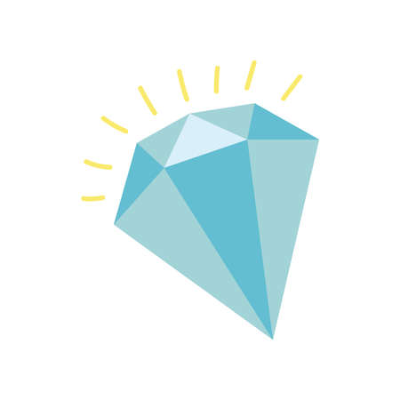 diamond stone hand draw style icon vector illustration designのイラスト素材