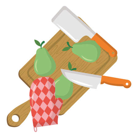 Pear design, Fruit healthy organic food sweet and nature theme Vector illustrationのイラスト素材