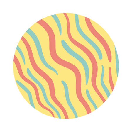 waves organic pattern block style vector illustration designのイラスト素材