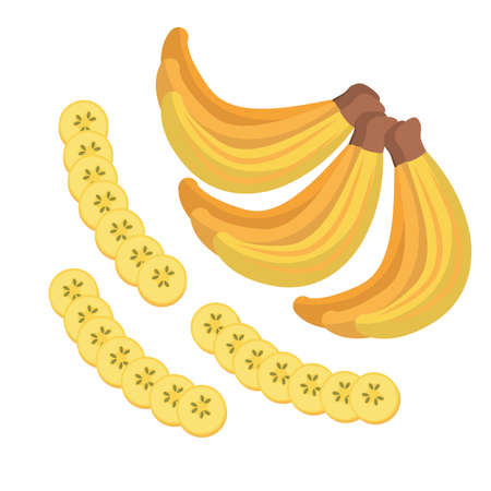 Banana design, Fruit healthy organic food sweet and nature theme Vector illustrationのイラスト素材