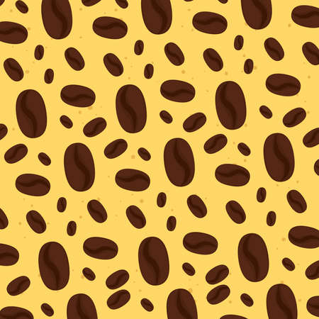 background with beans of coffee vector illustration designのイラスト素材