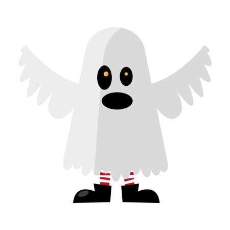 halloween pumpkin cartoon design, happy holiday and scary theme Vector illustrationのイラスト素材