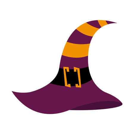 halloween witch hat design, happy holiday and scary theme Vector illustrationのイラスト素材