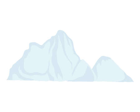 iceberg arctic block isolated icon vector illustration designのイラスト素材
