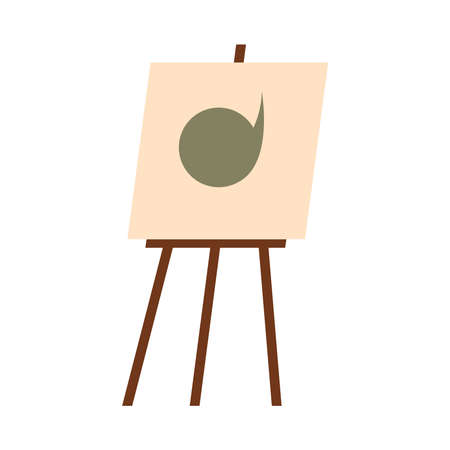 Paint easel icon design, Art creativity tool instrument painter draw school abstract and work theme Vector illustrationのイラスト素材