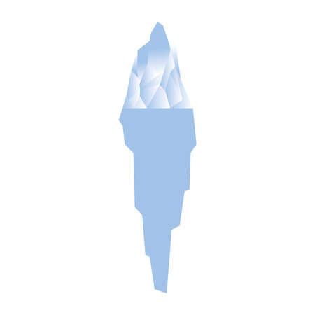iceberg white design, Water ocean and ice theme Vector illustrationのイラスト素材
