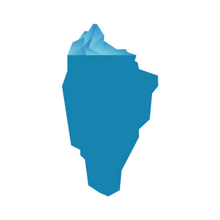 iceberg blue design, Water ocean and ice theme Vector illustrationのイラスト素材
