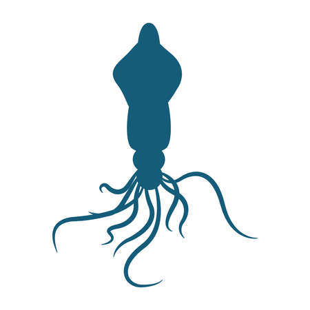 octopus animal design Sea life ecosystem fauna and ocean theme Vector illustrationのイラスト素材