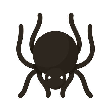 halloween spider style flat icon vector illustration designのイラスト素材