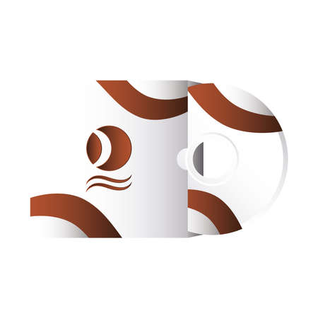 compact disc branding isolated icon vector illustration designのイラスト素材