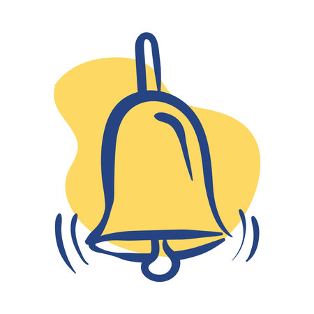 bell sound line style icon vector illustration design