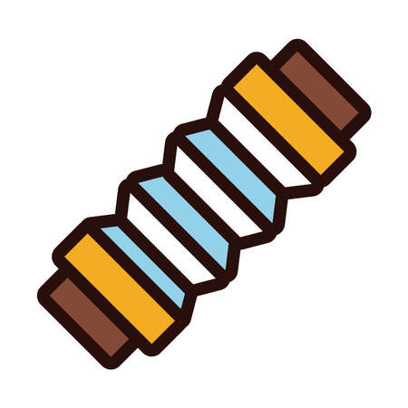accordion instrument line and fill style icon vector illustration designのイラスト素材