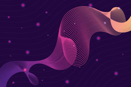 waves sound purple background vector illustration designのイラスト素材