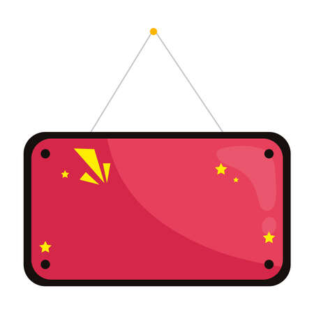 banner hanging icon design, Tag label product decoration sale card emblem invitation and premium theme Vector illustrationのイラスト素材